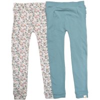 GX537: Infant Girls  2 Pack Leggings With Frill Back (5-6 Years)